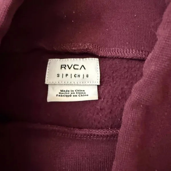 Rvca burgundy crop pullover w - Image 3