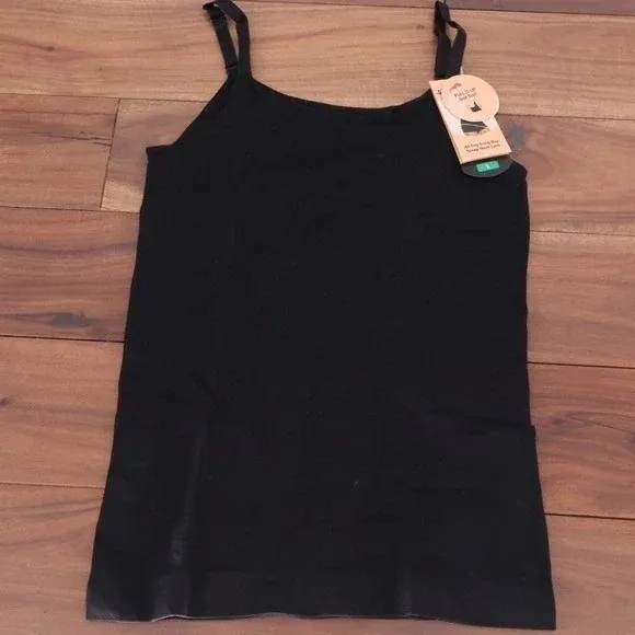 Shapermint Essentials All Day Every Day Scoop Neck Cami Small Black Shapewear - Image 2