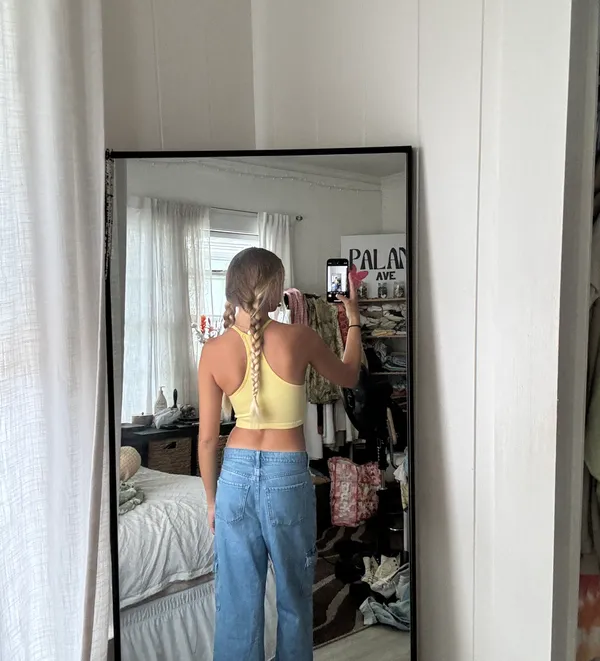 Yellow Workout Tank - Image 2
