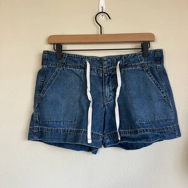 2006 Gap Denim Tie Waist Mini Shorts - Image 5