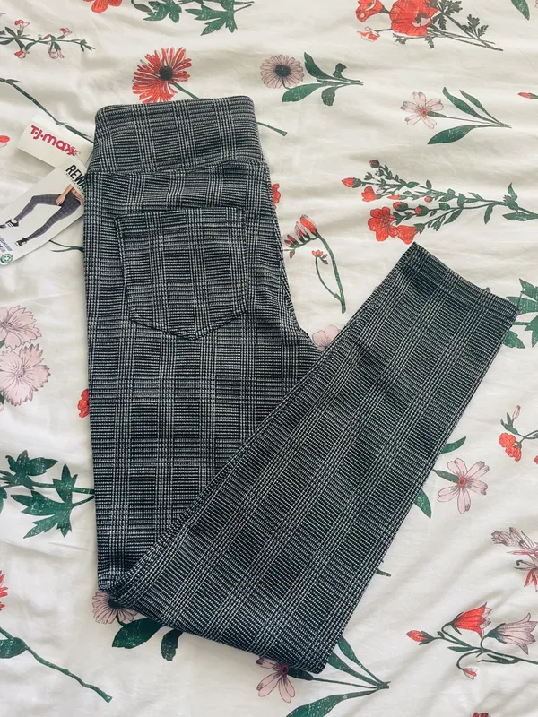 Grey Plaid Pants - Image 2