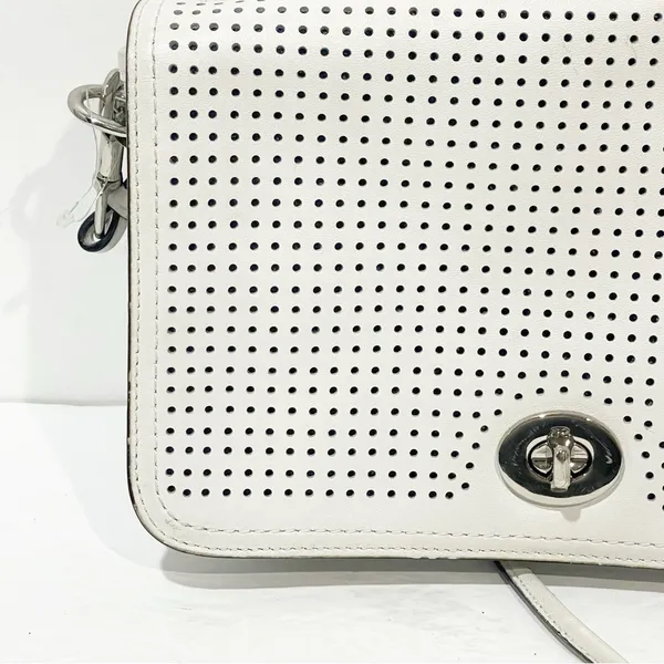 Coach White Legacy Perforated Leather Penelope‎ Shoulder Bag 23404 - Image 2