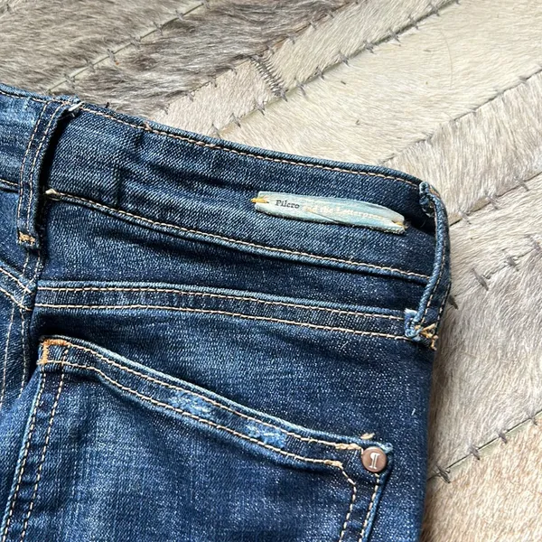 Pilcro Dark Wash Denim Flare Jeans‎ Size 25 - Image 6