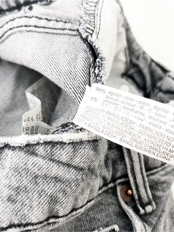 Zara Gray Wash Y2K Vintage Inspired High Rise Straight Leg Jeans - Image 8