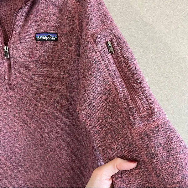 Patagonia Better Sweater Kipi Pink‎ 1/4 Zip Fleece Pullover Women's Small - Image 4