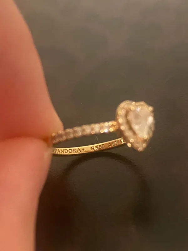 Pandora Gold Ring - Image 7
