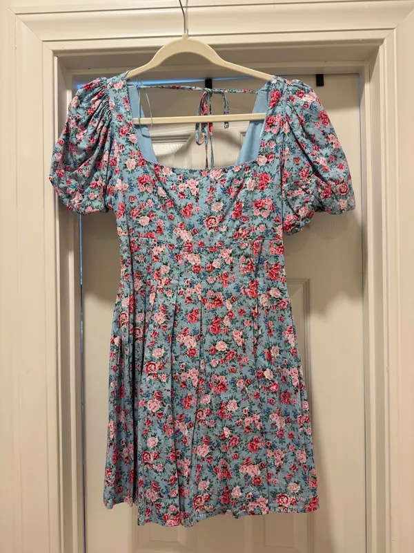 Mabel Floral Mini Dress - Image 3