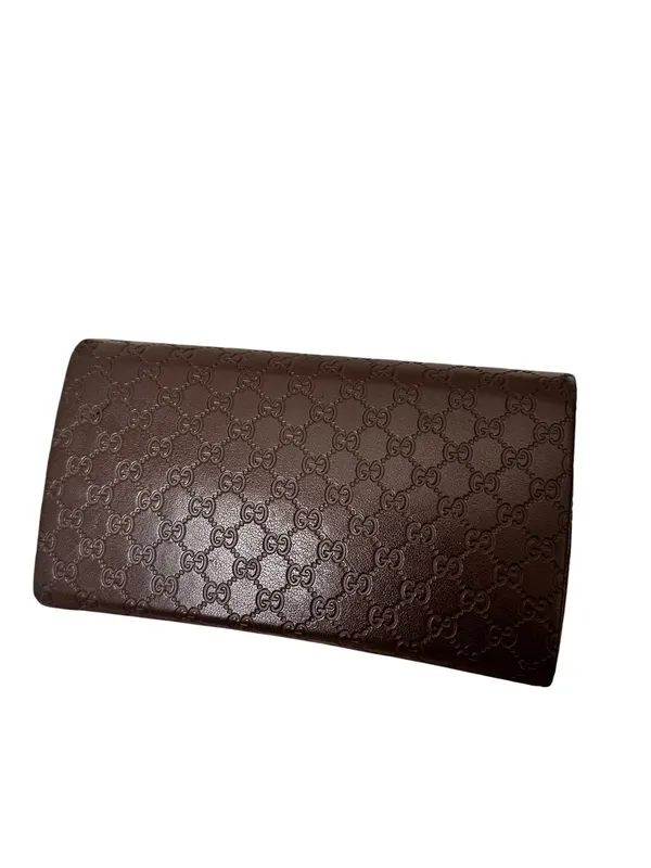 Gucci Leather Sunglasses Case Brown - Image 4