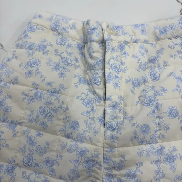 Yllw The Label Shorts Womens Size Medium Iris Quilted Shorts Blue Toile NEW - Image 5