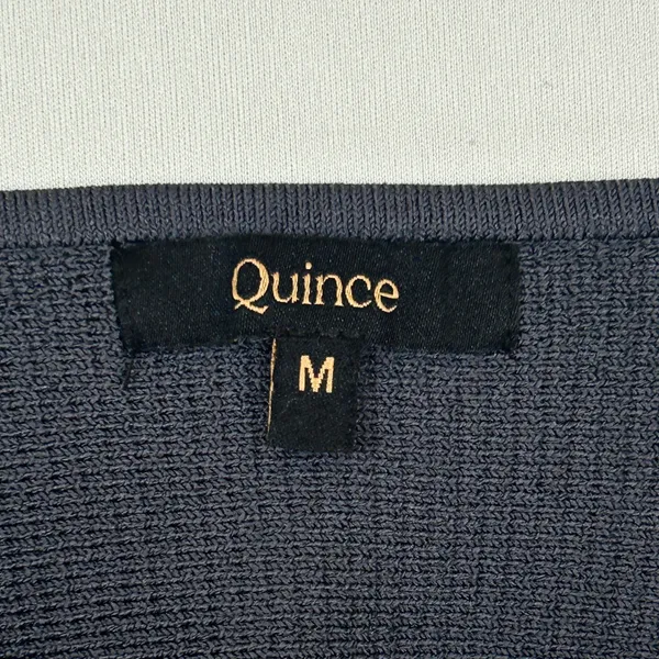 Quince Sweater Tank Women’s Cropped Ribbed Knit Square Neck Stretch Gray Medium‎ - Image 4
