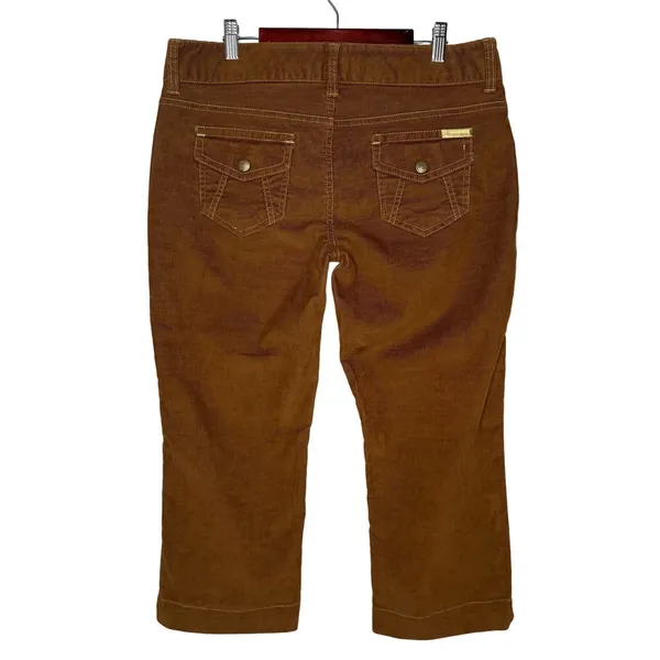 Y2K Aéropostale Corduroy Pants 9/10 Early 2000s Straight Leg Low Rise‎ Capri - Image 6