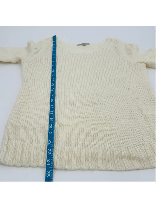 Gap Alpaca Blend Sweater Ivory Beige Size M - Image 8