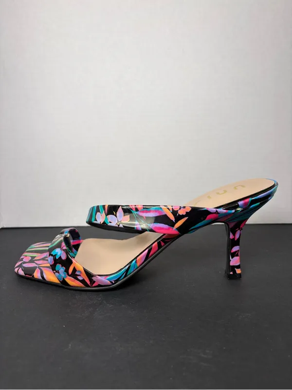 floral sandals mid-heel sandals size 10 - Image 2