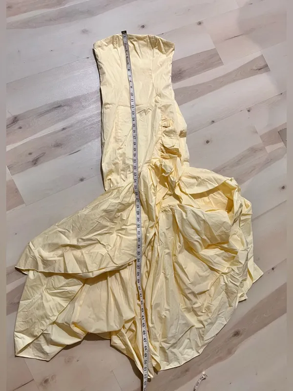 Babyboo NWT Women Small Angelina Maxi Dress in Lemon Princess Coquette Wedding - Image 15