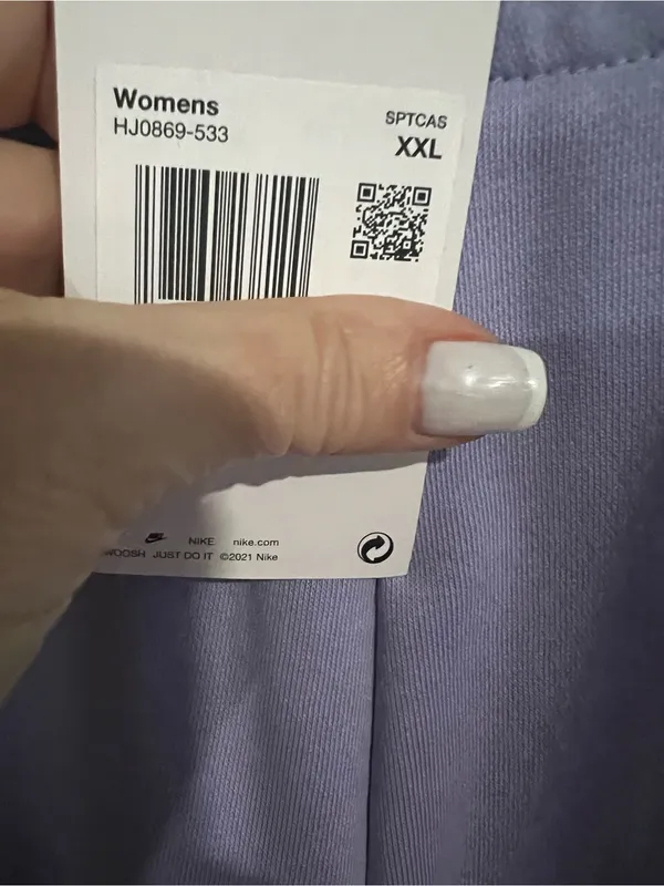 Nike Lavender Crew Track Pants with Side Swoosh - Image 8