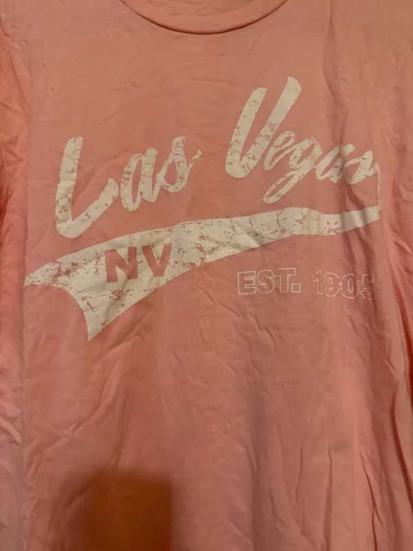 Las Vegas Tshirt Pink Size M - Image 3