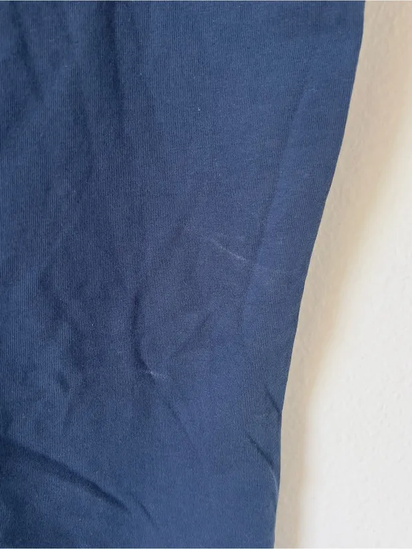 Anine Bing Lili Framed Monogram T-Shirt in Washed Navy Blue NWT - Image 6