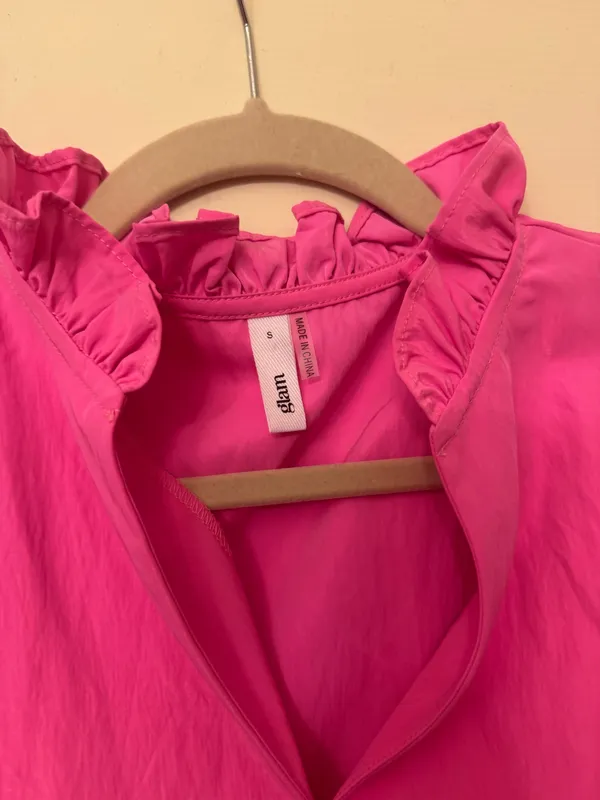 Glam Pink Cinch Waist Dress - Image 3