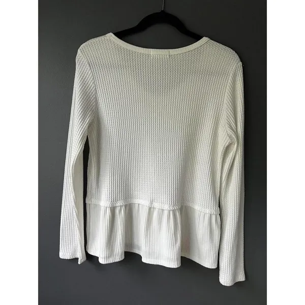 Stylish White Peplum Top by Altar’d State - Size XL - Image 8