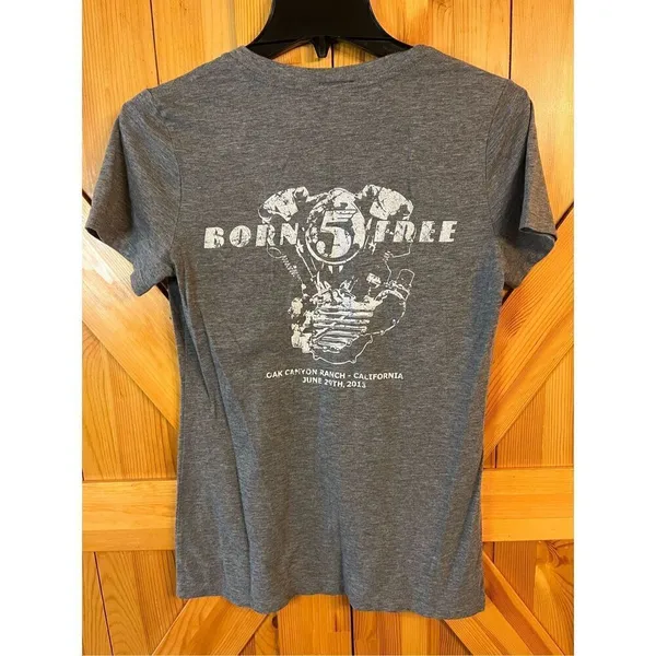 Harley Davidson V-neck T-shirt size large Oak Canyon Ranch California (3571) - Image 5