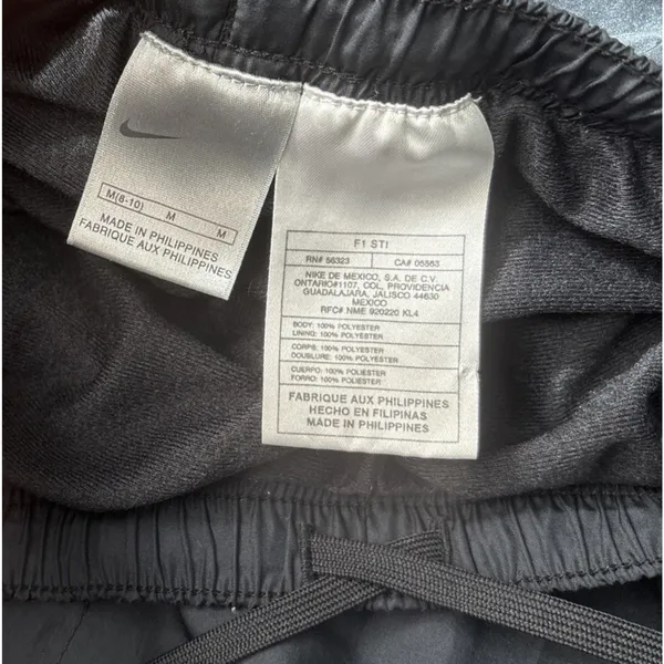 Nike Track Pants Size Medium Black Lined Gorpcore Streetwear Athletic Wind Baggy - Image 6