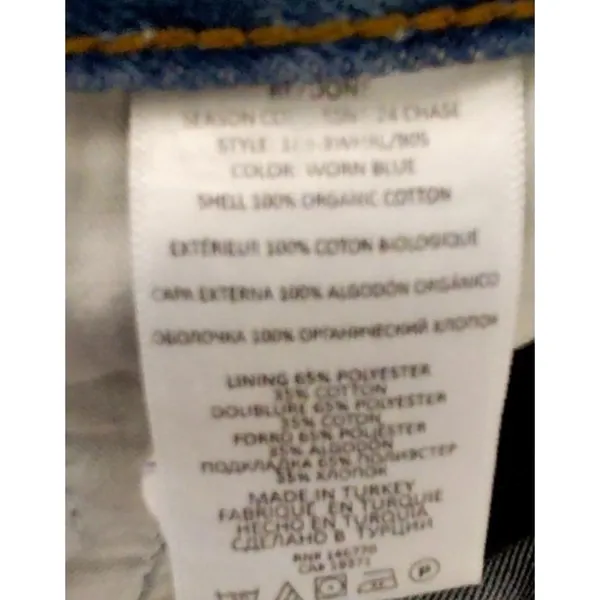 RE/DONE 90s High Rise Loose Jeans Womens 28 Worn Blue Straight Leg NWT - Image 7