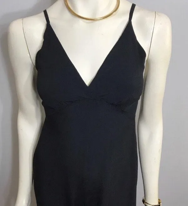Forever 21 Little Black Strappy Plunging Neck Jumpsuit Sz Small - Image 5
