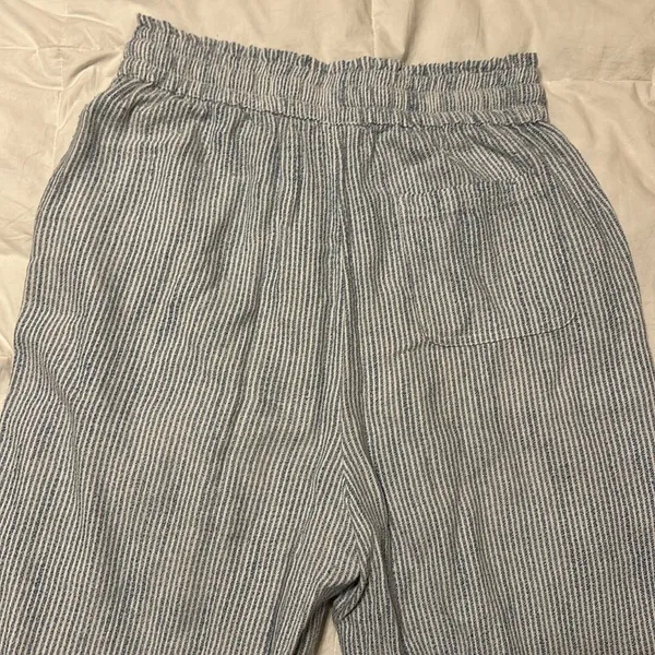 Aerie striped tapered linen pants - Image 4