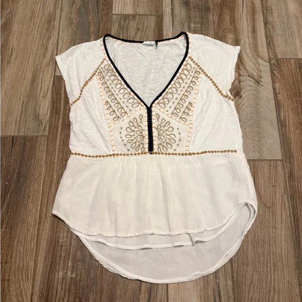 Anthropologie Akemi + Kin Keira Embroidered Blouse - Image 2