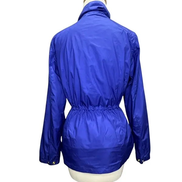 Peter Millar Mariana Rain Jacket S Purple Zip Snap Cinch Waist Utility Travel - Image 6