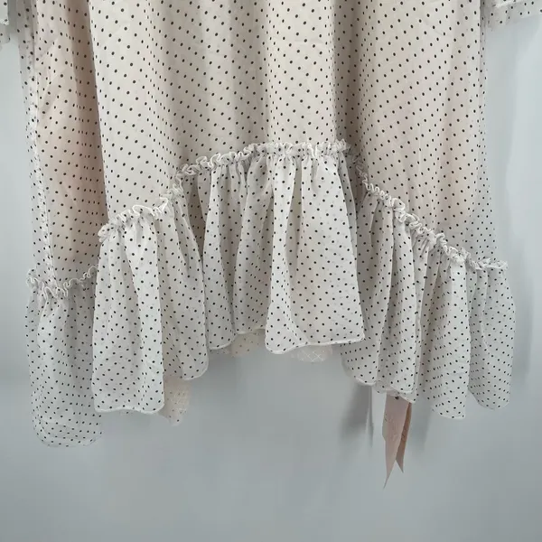 HAH Hot As Hell Dress Size Extra Small Polka Dot Swiss Dots Ruffle Lace Mesh NWT - Image 14