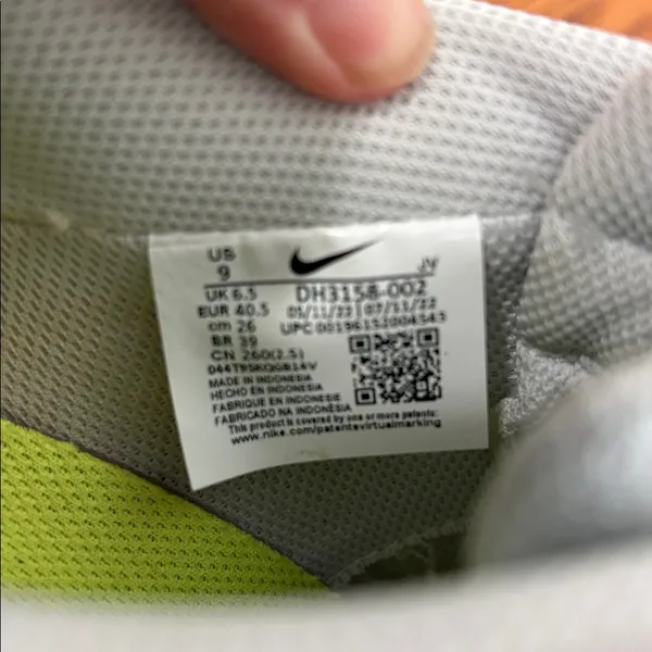 Nike Court Vision Low Next Nature Sneaker‎ Shoe Grey women’s size 9 - Image 9