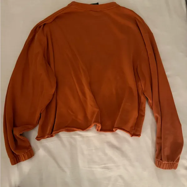 Nike Orange Crewneck Top - Image 3