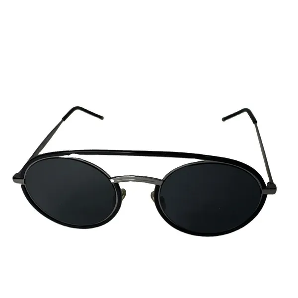 Dior Homme Synthesis 01 Sunglasses Black Round 51-22-155 w/ Case Box - Image 2
