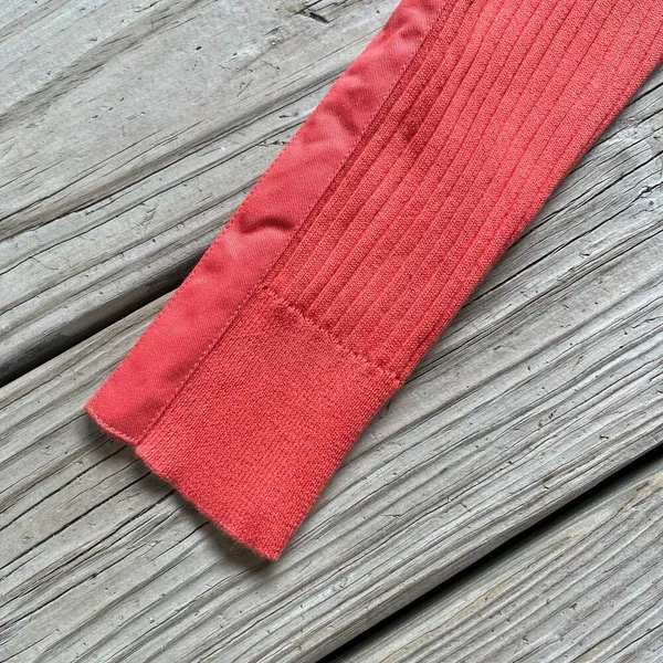 Lauren Ralph Lauren Women's Orange Ribbed Knit Snap Front Sweater Size M - Image 4