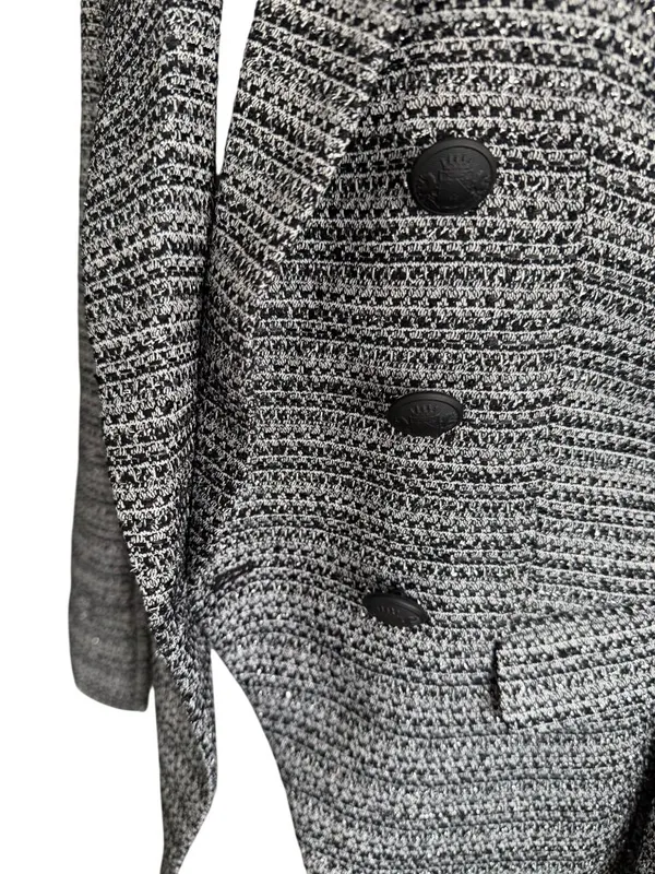 EXPRESS Black White Boucle Blazer Jacket Size 6 NEW NWT - Image 3