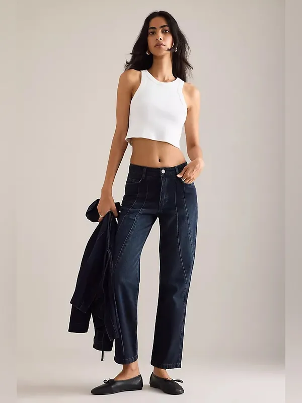 Damson Madder Juli Jeans in Wavy Seams 2 - Image 3