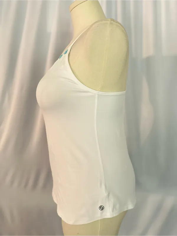 Lija Women's New Rules Volley Tank - White/Fleur (1333) - Image 5