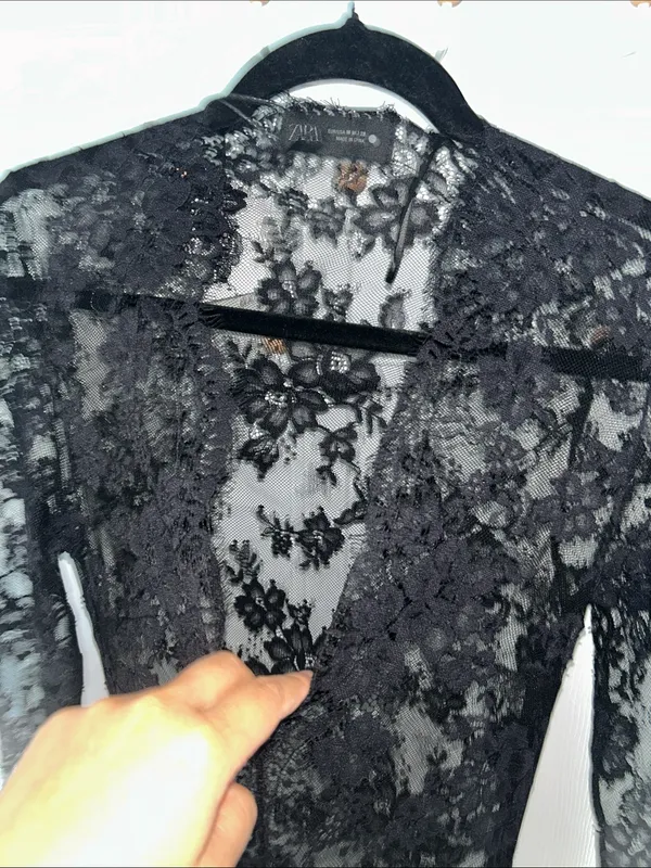 Zara lace long dress. S-M. - Image 5