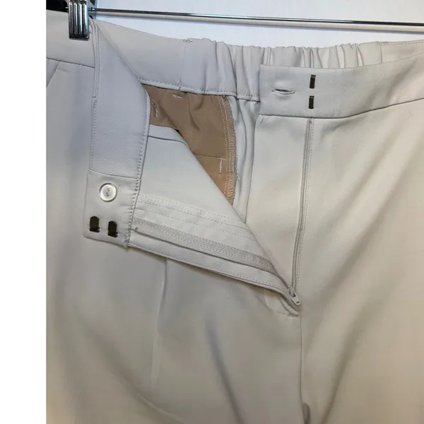 Old Navy Taylor Wide Leg Trouser Extra High Rise Beige Tan XL Pleated‎ Workwear - Image 8