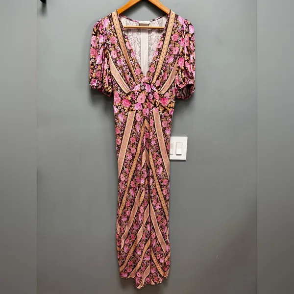 Spell & The Gypsy Enchanted Wood Dress in Rose Maxi M - Image 5