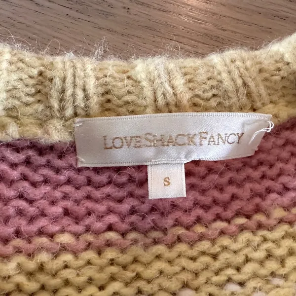 LoveShackFancy Shirelle sweater size small - Image 4
