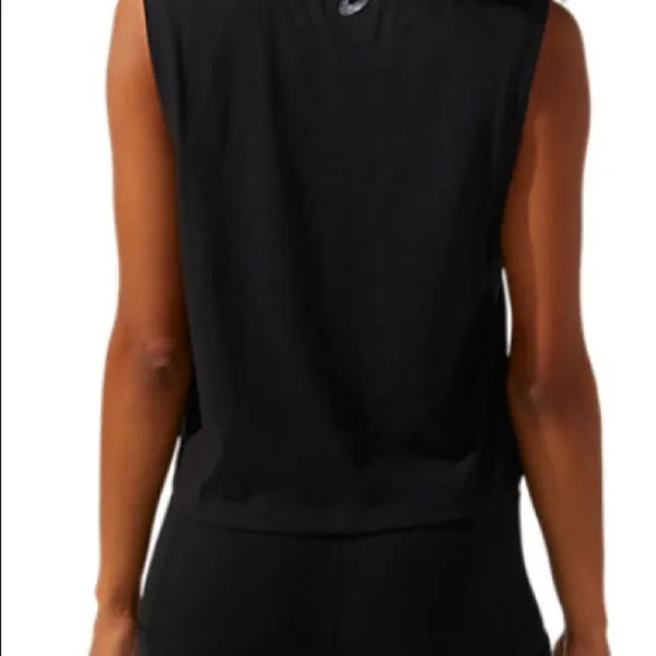 HIGH SHINE SPIRAL A TANK size small color: black nwt. ASICS brand - Image 3