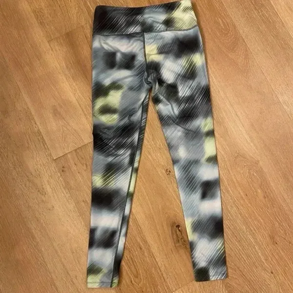 Athleta High Rise Alpine Chaturanga Blue Yoga workout‎ Ankle leggings size Small - Image 2