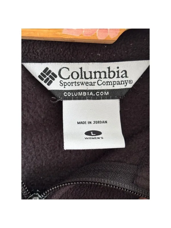 Columbia Benton Springs Fleece Jacket Womens Large Black Full‎ Zip XL6511 - Image 5