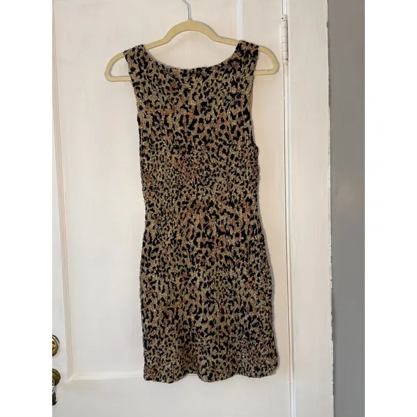 Free People Marigold Mini Low Back Dress Cheetah Print Size S NWOT - Image 6