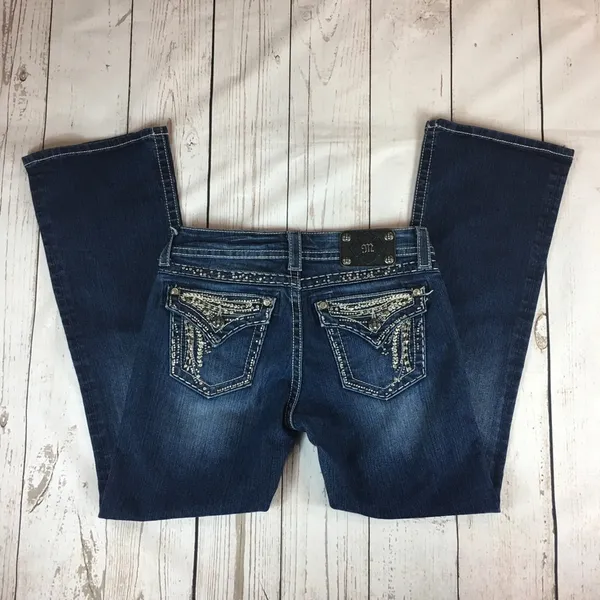 Miss Me Easy Boot Embellished Jeans Size 27 - Image 3