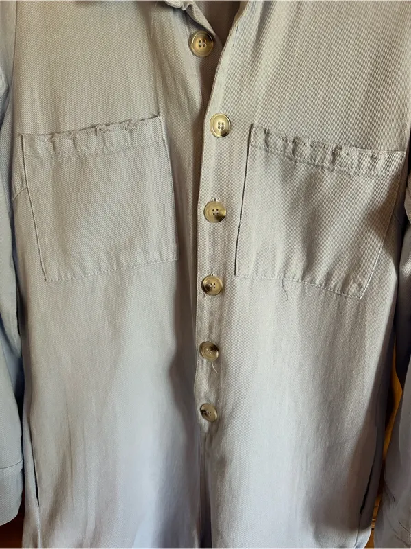Show Me Your MuMu Light Blue Denim Romper size small - Image 5
