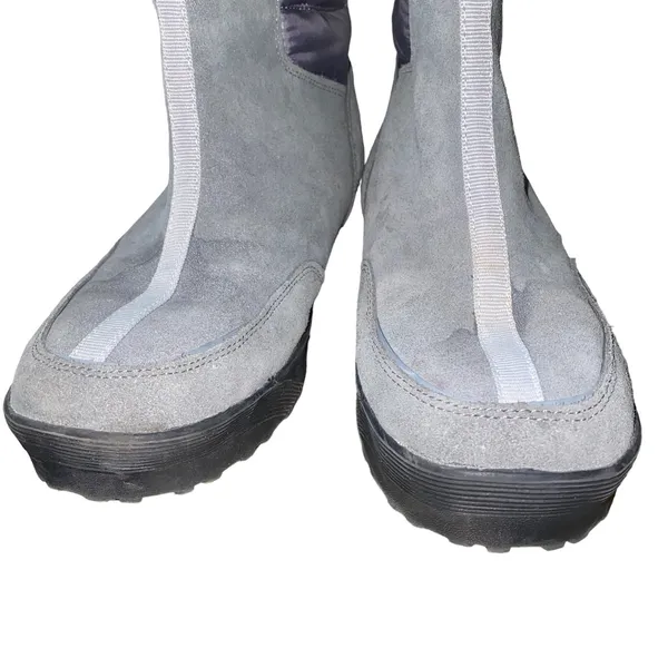 Lands’ End Winter Snow Commuter Boots insulated 406465 womens sz 9B grey purple - Image 6