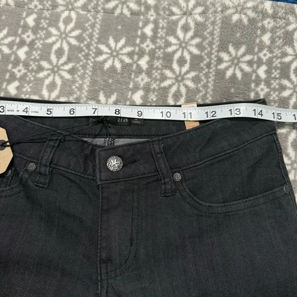 PRANA Kara Jeans In Denim Solid Size 2 Minimalist Casual Effortless Edgy Grunge‎ - Image 11